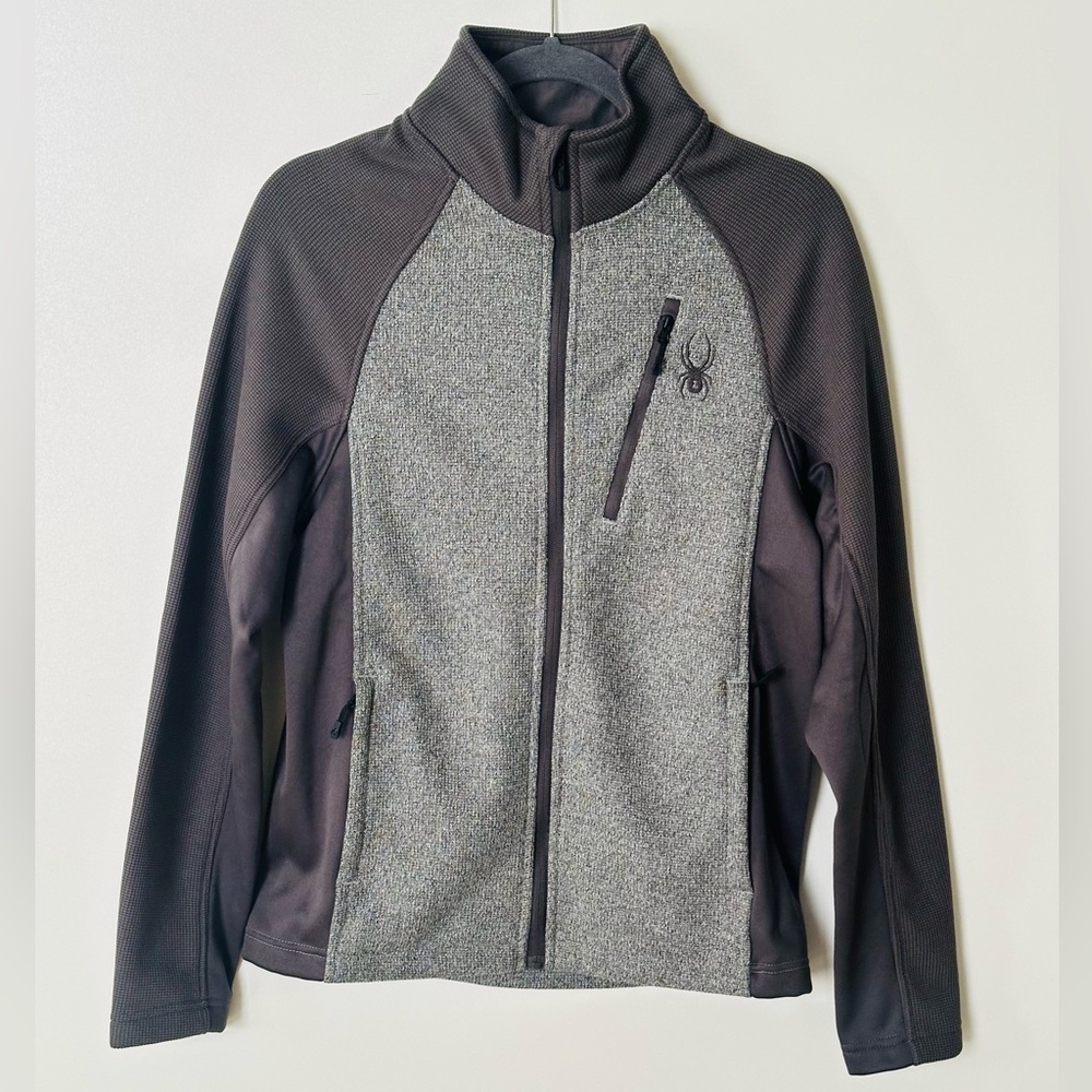 Men’s Spyder Charcoal and Gray Ski Jacket
